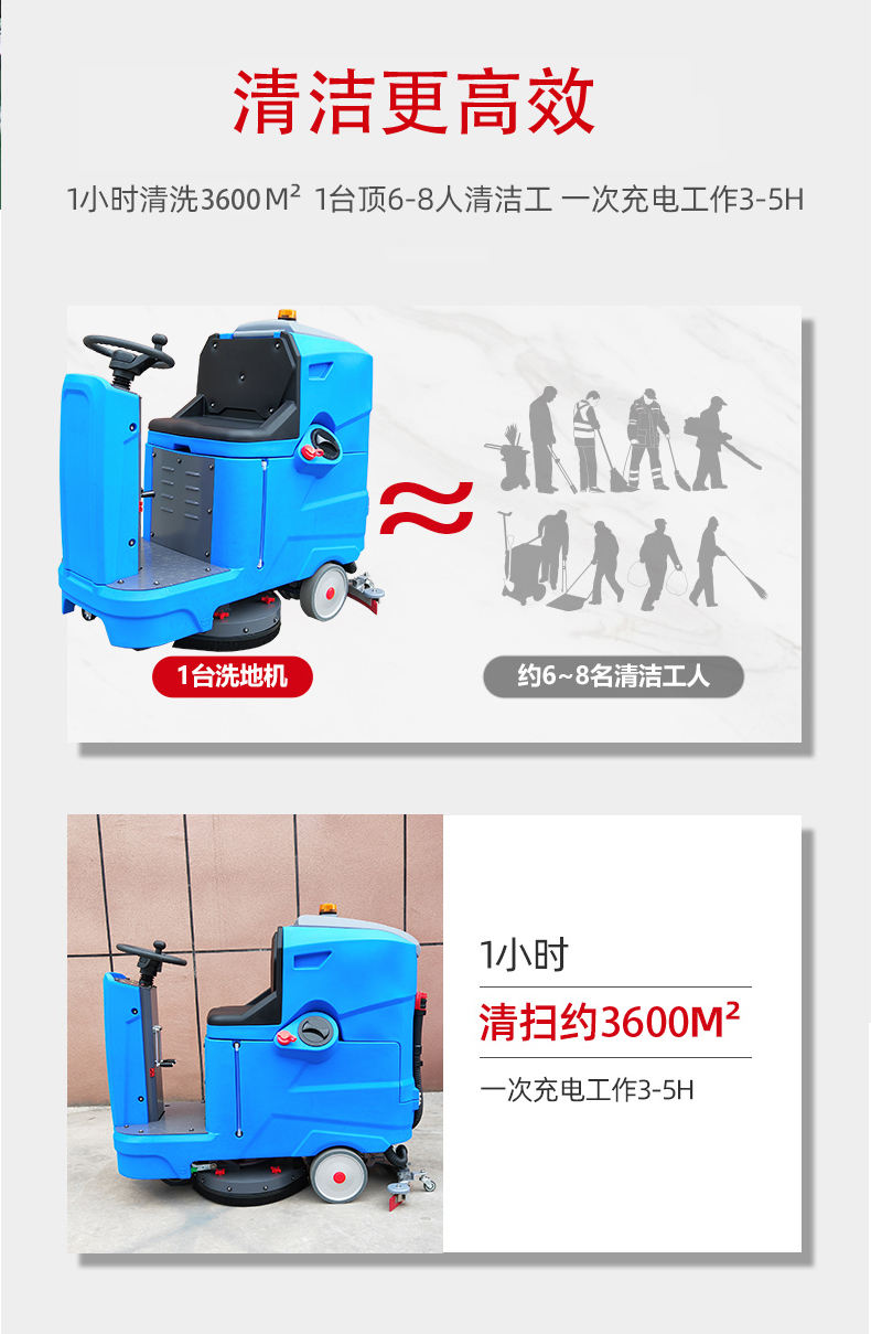 丽江驾驶式洗地机更适合用在高铁站